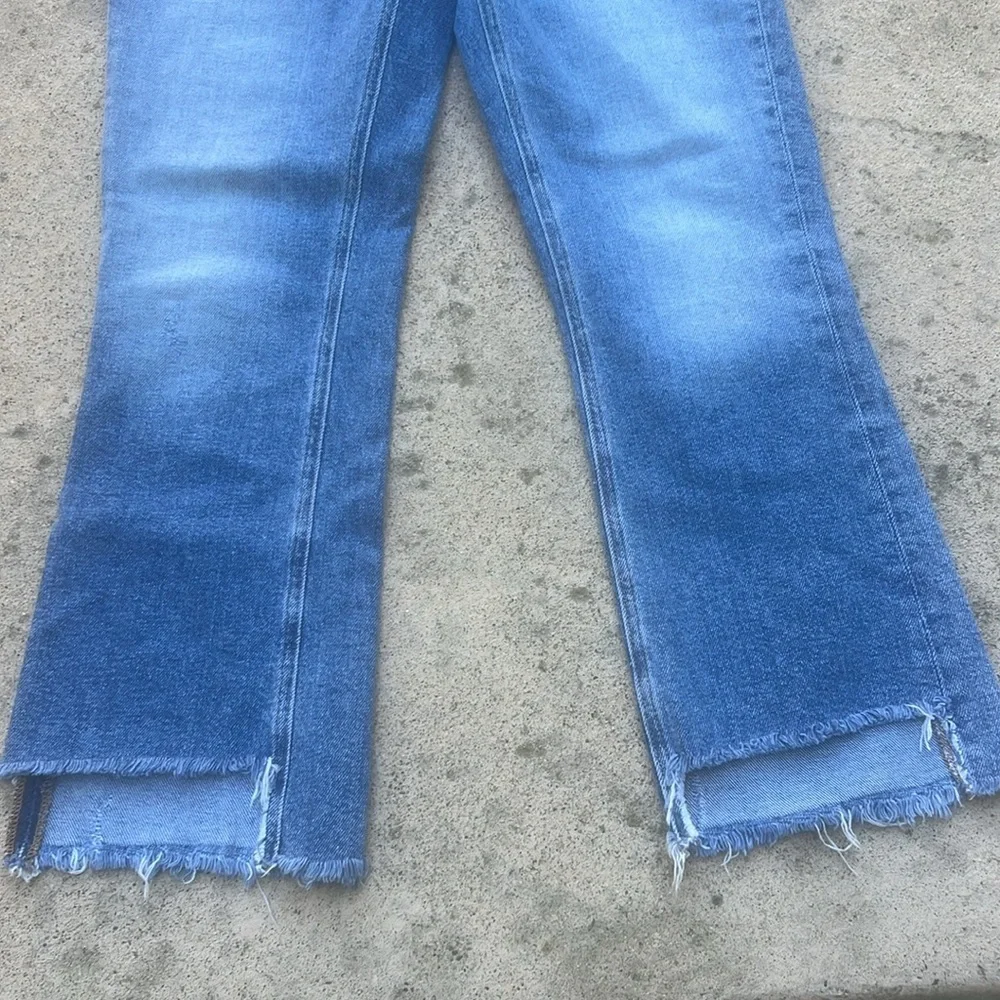J. Crew Billie Demi Boot Crop Fray Hem Jeans Women's Size 27